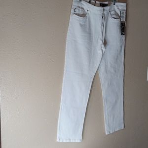 SOUTHPOLE FLEX white men's skinny fit jeans (NEW) 40" waist 32"Length beautiful